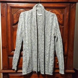 "Maurices" brand. Shiny open Sweater. Size L.